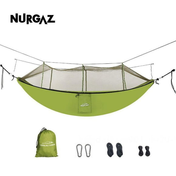Anti-mosquito and anti-rollover double Qianqiu hammock Size: 260x140