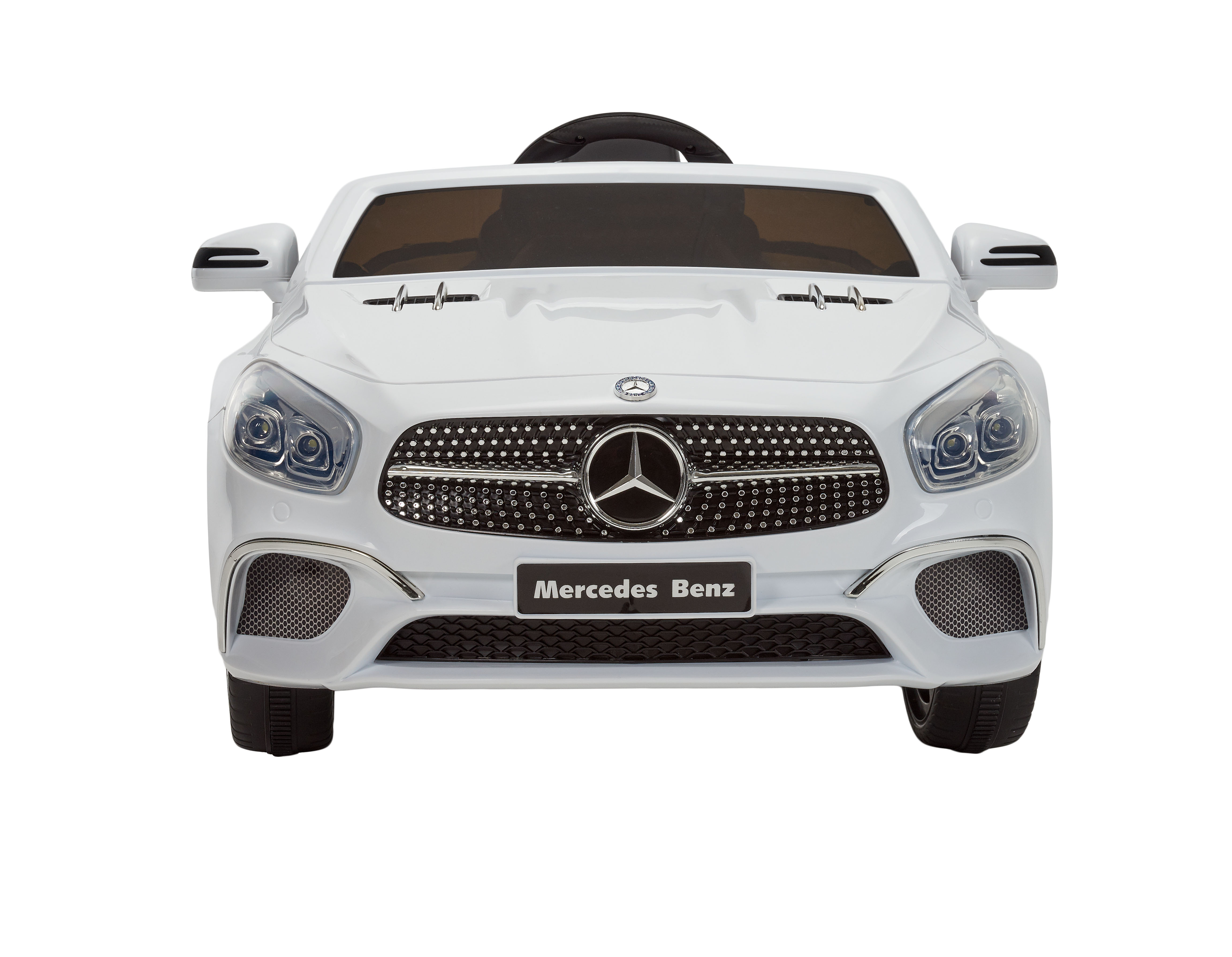 6 Volt Mercedes SL-400 White Convertible - Enjoy the open road in this stylish convertible Mercedes!! - image 2 of 9