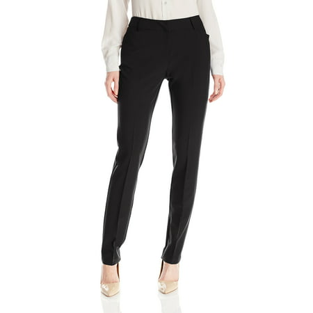 Womens Bi-Stretch Slim Tapered-Leg Dress Pants 8 - Walmart.com