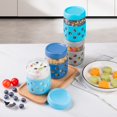 thumbnail image 5 of Mrsdry 4-Pack 16oz Glass Mason Jars with Silicone Sleeves, Airtight BPA-Free Overnight Oats Containers with Lids, Dishwasher Safe Leak-Proof Meal Prep Jars for Chia Pudding, Yogurt, Snacks, 5 of 10