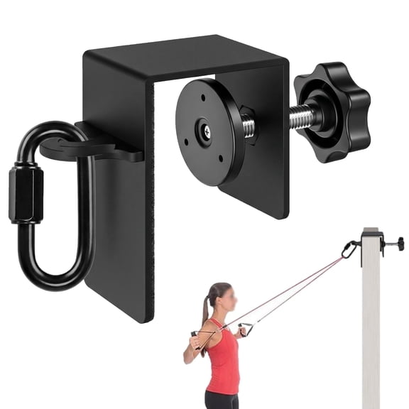 Heavy-Duty Wall Anchor for Resistance Bands – Metal Doorway Gym Attachment for Home Workouts