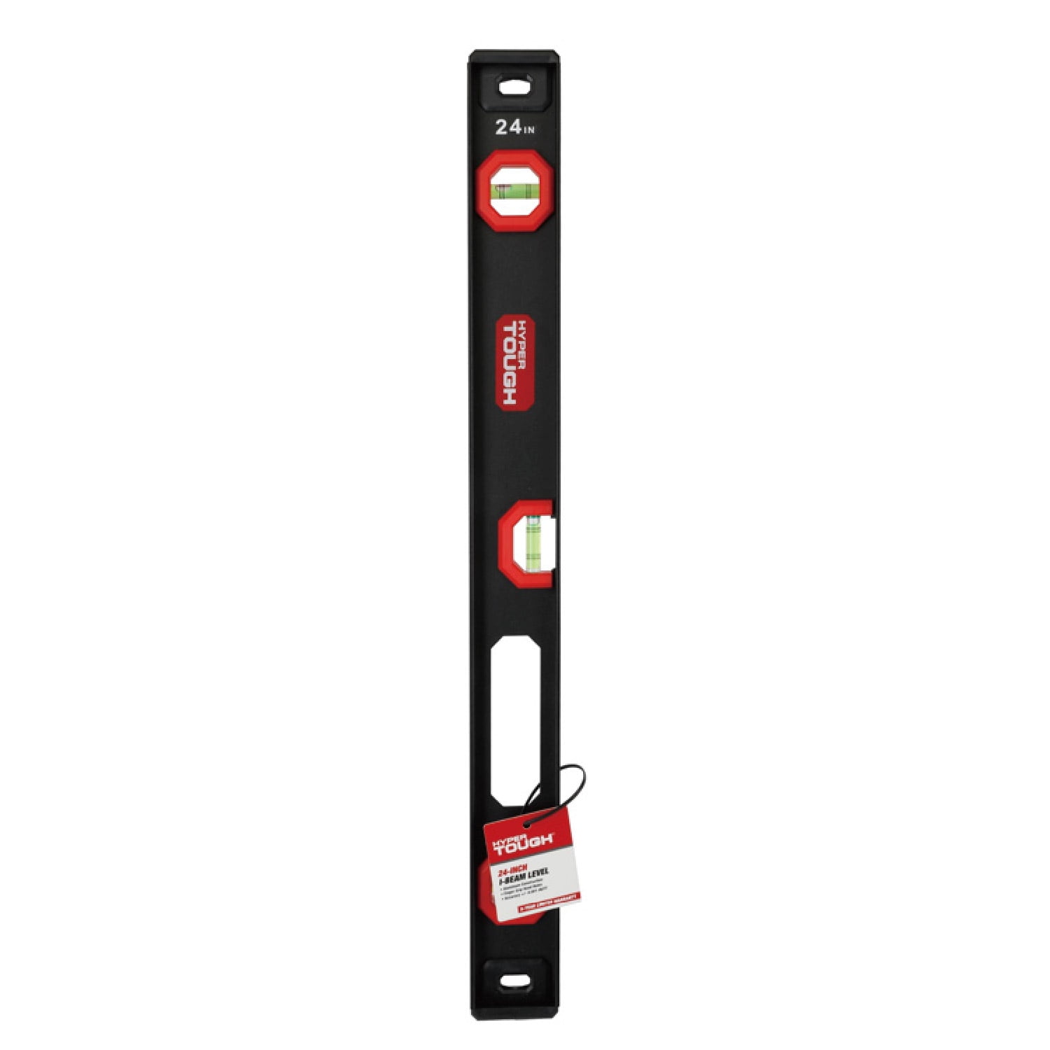 Hyper Tough 24-inch Heavy Duty 3 Vial Box Beam Level