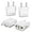 eu to us plug type A-4 pcs, variant on Europe to US Plug Adapter, European to US Plug Adapter, 4 Pack European Plug Adapter to USA Power Converter, Travel Adapters EU to American, Canada, Mexico,Type A, White