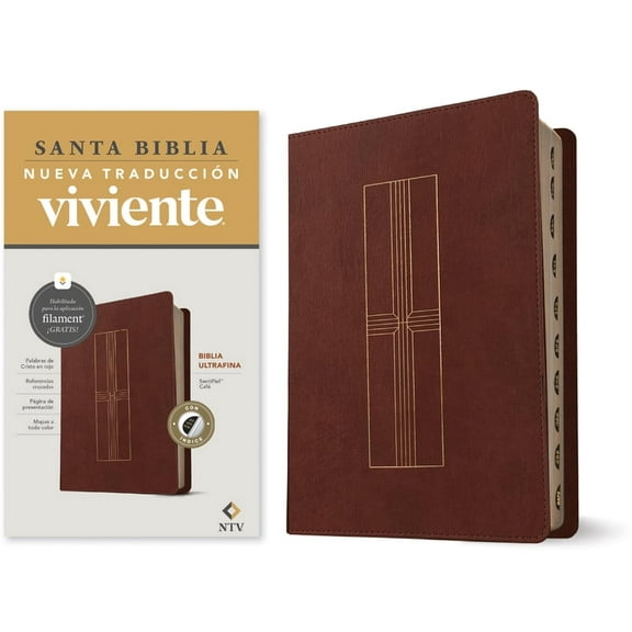 Biblia Ultrafina Ntv, Con Filament (Sentipiel, CafÃ©, Ãndice, Letra Roja), (Hardcover)
