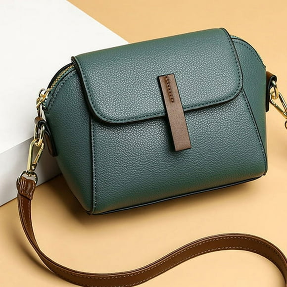 LHSHID Vintage Flap Crossbody Shoulder Bag for Women Designer Luxury Messenger Handbag Purse Female PU Leather Satchel Bag Ladies Totes