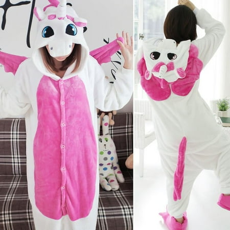 

CoCopeanut Animal Stitch Unicorn Panda Onesie Adult Teenagers Women Pajamas Funny Flannel Warm Soft Overall Onepiece Night Home Jumpsuit