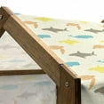 thumbnail image 4 of Animal Pet House, Pattern with Whale Shark and Turtle Aquarium Doodle Style Marine Life, Outdoor & Indoor Portable Dog Kennel with Pillow and Cover, 5 Sizes, Ivory Taupe Peach, by Ambesonne, 4 of 4