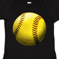 thumbnail image 4 of Inktastic Yellow Softball Boys or Girls Baby Bodysuit, 4 of 5
