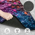 thumbnail image 3 of Pofeuu Heart Confetti on Glitter Print Car Foot Mat Set of 4 Pieces - All-Weather Full Set Floor Mats for Cars Trucks SUVs, 3 of 7