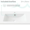 thumbnail image 5 of Swiss Madison Ceramic White 36" Bathroom Vanity Top, 5 of 10