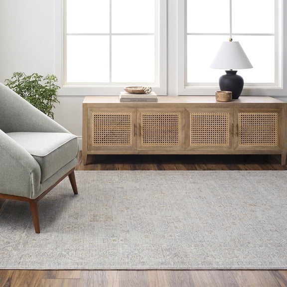 Livabliss Area Rugs for Living Room, 2x3 Avant Garde Traditional Medium Gray Rug, Bedroom Dining Room Home Decor Stain Resistant Carpet (2' x 2'11")