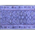 thumbnail image 1 of Ahgly Company Machine Washable Indoor Rectangle Southwestern Blue Country Area Rugs, 5' x 7', 1 of 4