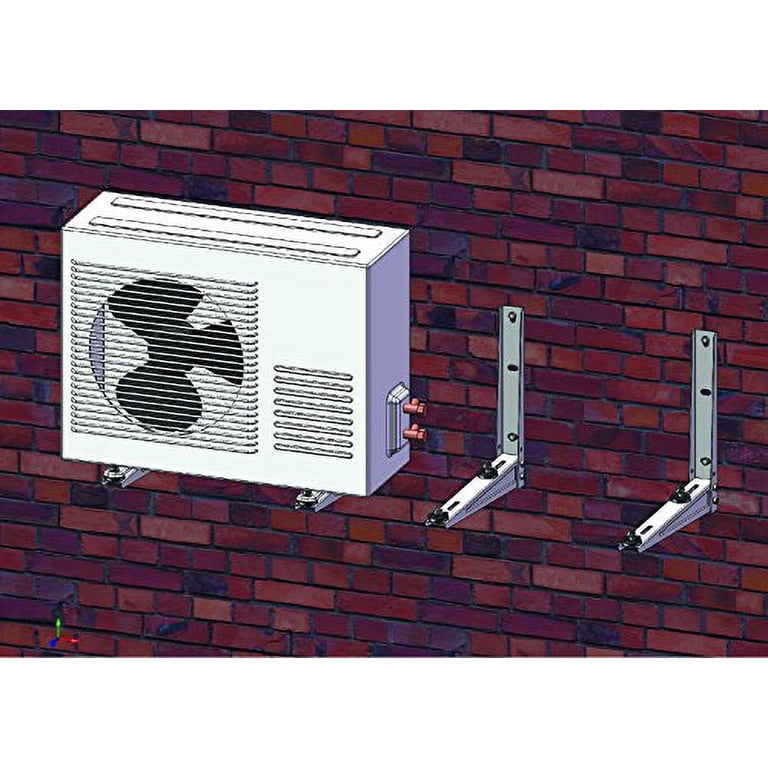 Portable Ductless Air Conditioner Mini Split Wall Bracket - Heavy Duty ...