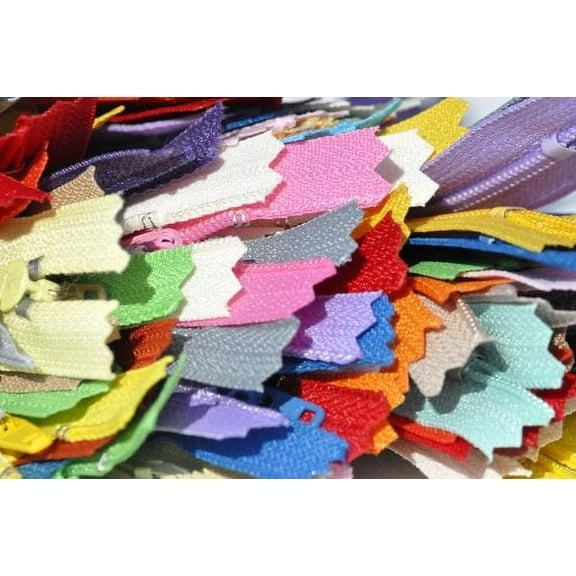 120pcs YKK #3 Nylon Coil Zippers Bulk Tailor Sewing Crafts (20 Colors) Made USA (7 Inches)