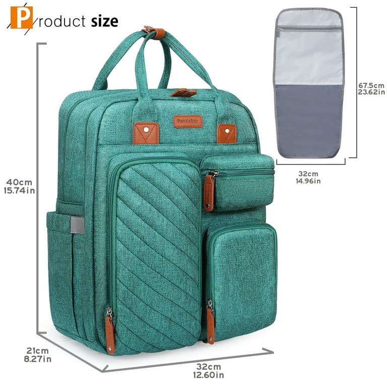 Pomelo Best Versatile Baby Diaper Bag with Tons of Compartments, Built-in  Stroller Straps and Changing Pad - Walmart.com