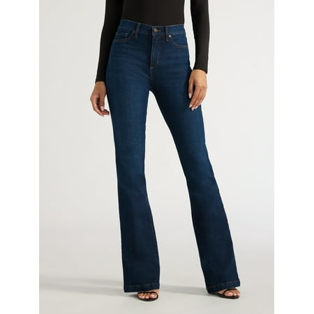 Sofia by Sofia Vergara Women's and Women's Plus Melisa Flare High Rise Jeans, 30.5", 32.5" and 34.5" Inseams, Sizes 0-28