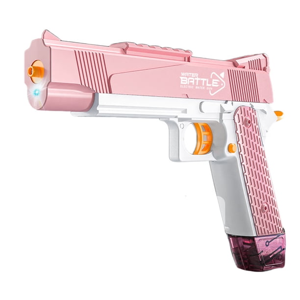 Pistola de agua eléctrica, juguetes con luces, pistola de agua automática, juguete de agua para piscina