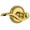 Polished Brass, variant on Grandeur 822845 Newport Solid Brass Left Handed Non-Turning One-Sided Dummy - Brass