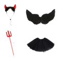 thumbnail image 2 of Traje de de porche, varita de de ángel, primavera, verano, elegante para 23", disfraz de de cemento, tutú para Rojo negro, 2 of 8
