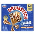 thumbnail image 5 of Drumstick Lil' Drums Vanilla Fudge And Caramel Swirl 12 Pack Ice Cream Sundae Cones, 5 of 12