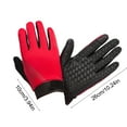 thumbnail image 2 of Ice Silk Sun Protection Gloves for Men & Women - Breathable UPF 50+ Touchscreen Cycling Fishing Gear with Enhanced Grip & Sweat-Wicking Comfort for Outdoor Sports(Red),Ccwuwei, 2 of 8