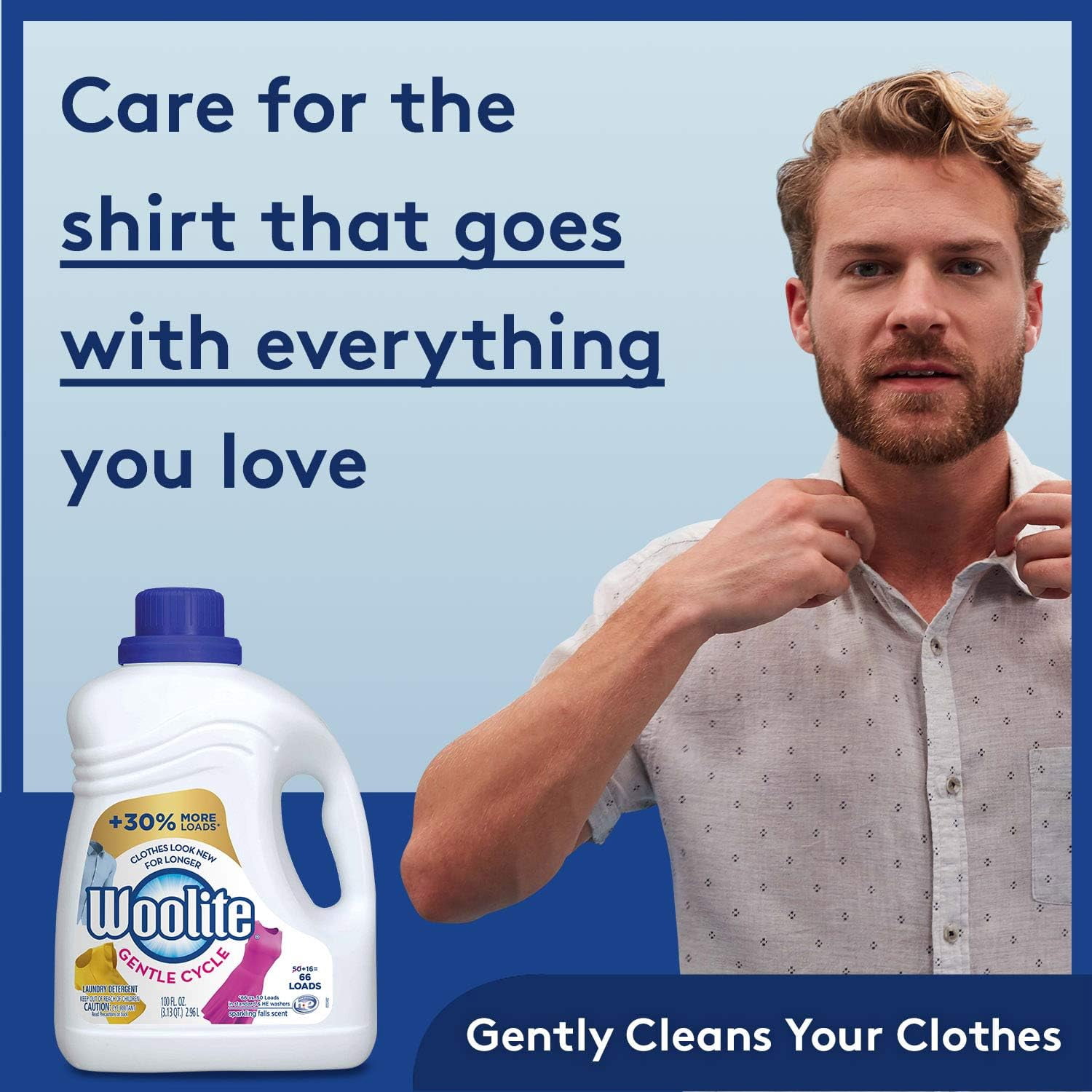 Woolite All Clothes Liquid Laundry Detergent 33 Loads, 50 oz