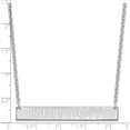 thumbnail image 3 of Sterling Silver Ss/Rhod-Pltd Large Polished Capitalized Arial Rounded Bar Necklace Made In United States xna645ss, 3 of 5