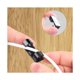 thumbnail image 2 of Clips y bridas para cables para montaje en pared, 60 piezas de bridas para cables, soporte para cables con base adhesiva, juego de abrazaderas para cables para oficina, cable de alimentación, negro, 2 of 5