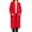 Red, variant on Women's Plus Size Open Front Long Cardigan, Lightweight Casual Solid Cardigan with Loose