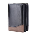 thumbnail image 1 of Cartera de PU para hombre, tarjetero de cuero liso, billetera delgada para hombre, billetera minimalista para hombre, 1 of 5