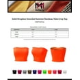 thumbnail image 2 of MixMatchy Women's Solid Strapless Smocked Summer Bandeau Tube Crop Top, 2 of 3