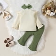 thumbnail image 5 of TOWED22 Toddler Baby Girl Clothes Cute Long Sleeve Sweatshirt Fall Winter Outfits Kids Pullover Pants 2Pcs Set(AG,9-12 M), 5 of 5