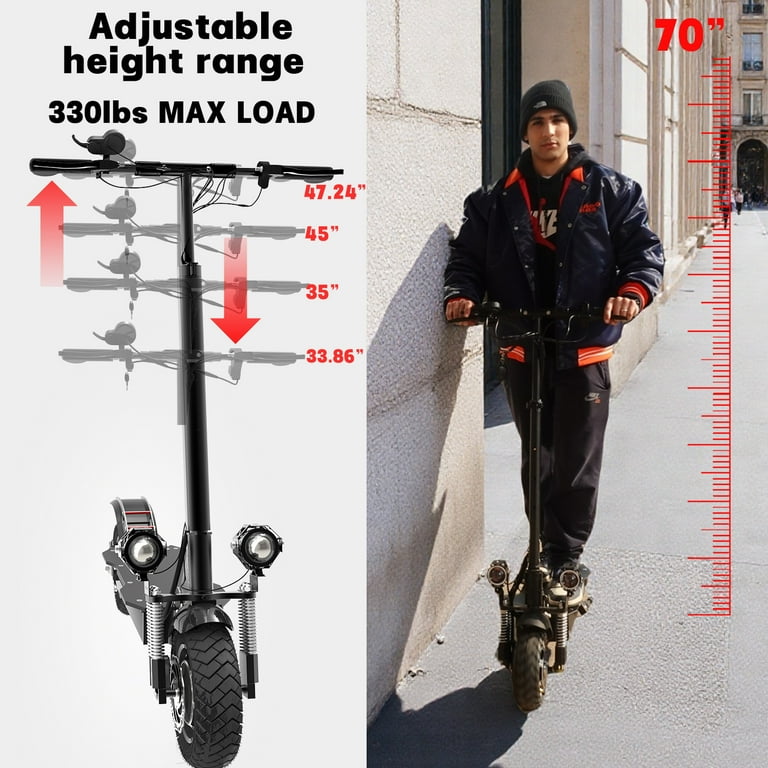 3200W Dual Motor Adult Electric Scooter, 60V, 43 Miles Range