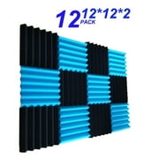 12 Pack- Acoustic Panels Studio Foam Wedges 1" X 12" X 12"
