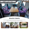 thumbnail image 3 of Kuiaobaty RV Dinette Cushions Covers Easy to Install Stretch Camper Cushions Cover RV Dinette Seat Covers Sofa Slipcovers for RV Camper Car Bench, American Flag Galaxy Wolf Butterfly Pattern, 3 of 7