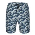 thumbnail image 3 of Fotbe A Japanese Great Wave Trajes de Baño Estampados para Hombre, Shorts de Verano de Secado Rápido, Ropa de Playa, Bañadores-X-Large, 3 of 6