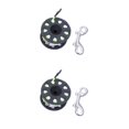 thumbnail image 3 of Soidarity Carrete de buceo, carretes de 30 m, accesorios para deportes al aire libre con gancho de seguridad Negro 2piezas Soidarity CBP218332, 3 of 6