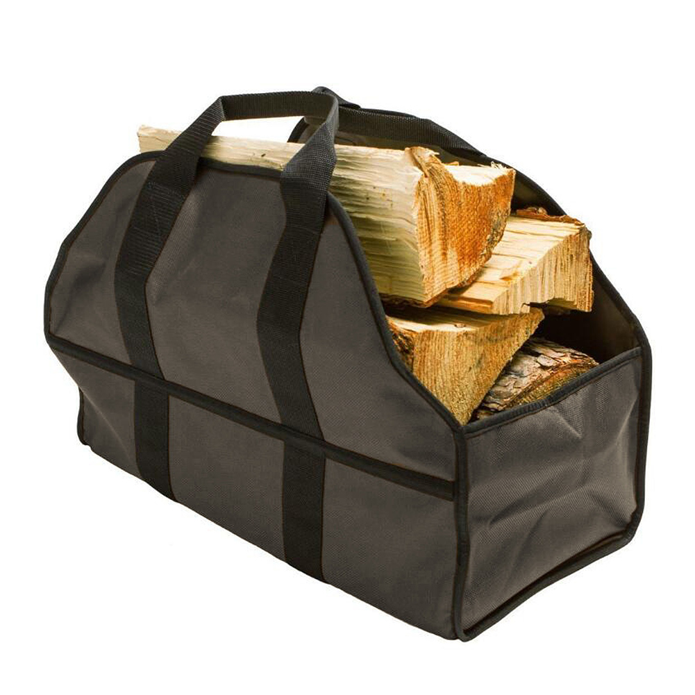 Heavy Duty Canvas Firewood Carrier Wood Log Holder Indoor Fireplace Firewood Totes 2149