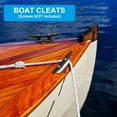 thumbnail image 6 of 4" Nylon Boat Dock Cleat Kayak Cleat Dock Rope Tie Cleat for Marine Deck, White 4 Pack, 6 of 6