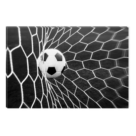 startonight canvas wall art black and white abstract soccer ball