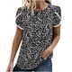 thumbnail image 2 of Pntutb Moda Mujer Cuello Redondo Manga Corta Blusa Estampada Otoño Causal Pullover tops Pntutb Pntutb-5425, 2 of 9