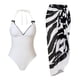 thumbnail image 1 of Trajes de baño tankini para mujer Traje de baño estampado diario para mujer Traje de baño conservador de cuerpo unido Conjunto de dos piezas con falda de playa estampada, 1 of 7