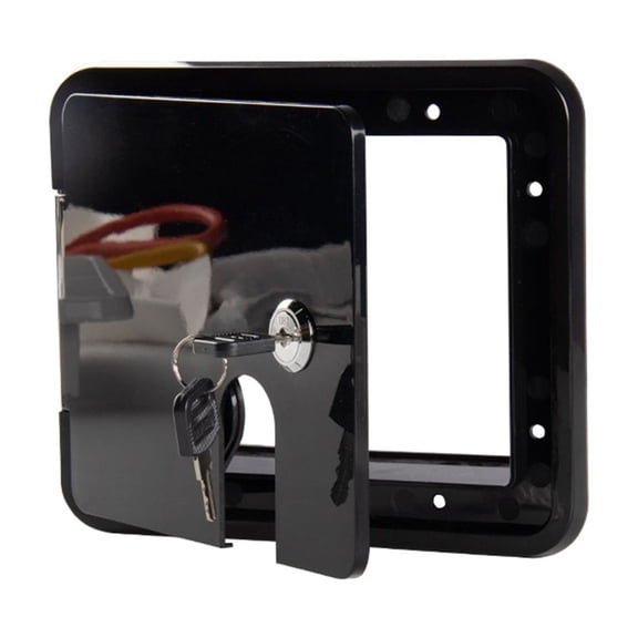 Boat Square Electric Cable Hatch Access Door & 2 Keys Electric Power Cord Cable Hatch For Marine RV Yacht Motorhome Camper ,Easy to Install