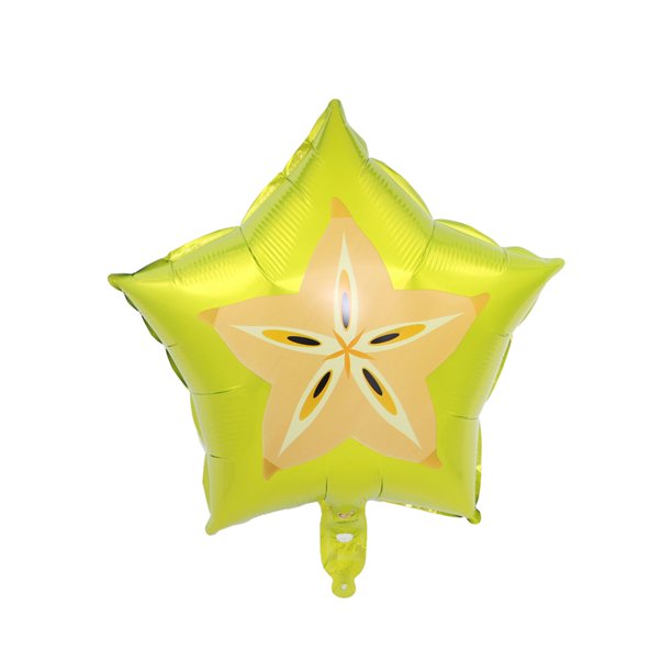 Injueey Globo verde rojo de la hoja de 18 pulgadas para el globo del partido de la hoja de la fiesta de cumpleaños brillante Kits de decoración para fiestas Amarillo 18 pulgadas