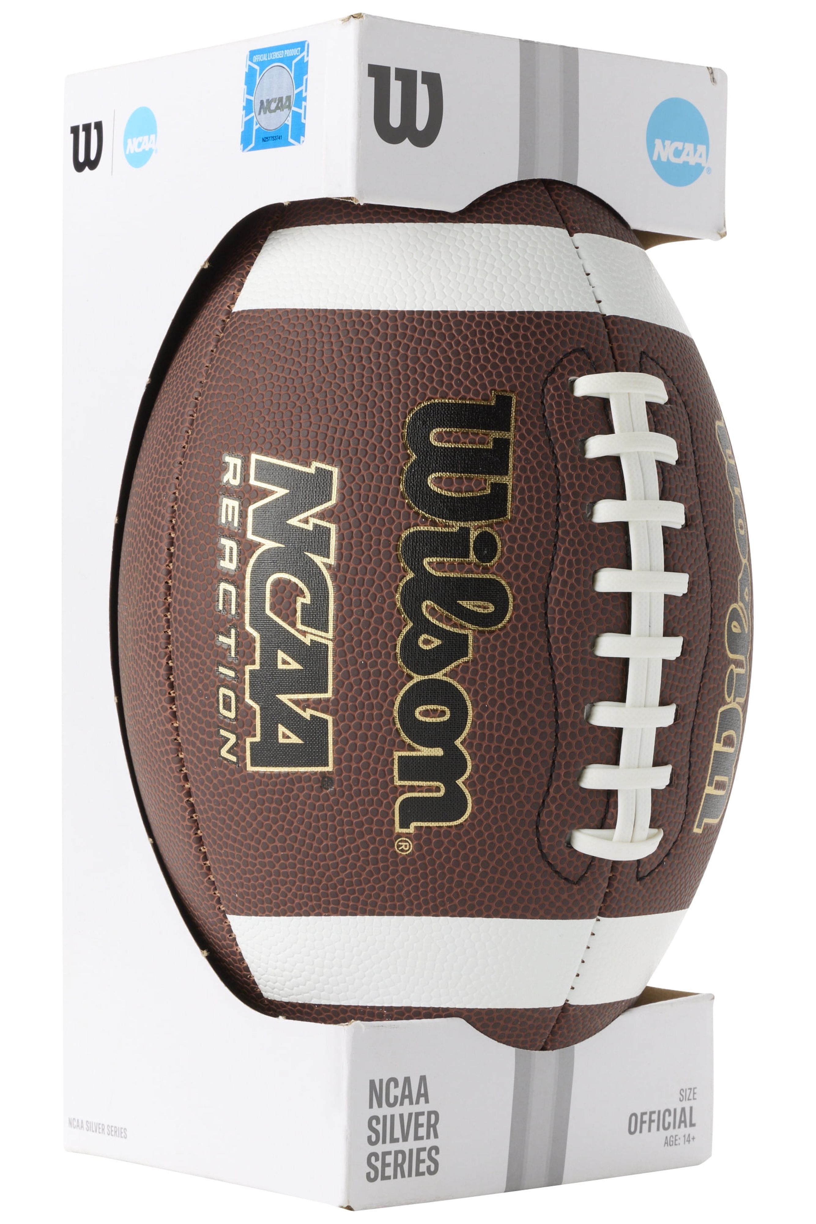 Wilson NCAA Reaction Official Football, Brown photo 6