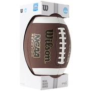 (2 pack) Wilson NCAA Reaction Recreational Football - Brown, Junior Size (Ages 9-12)