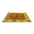 thumbnail image 2 of Ahgly Company Machine Washable Indoor Rectangle Oriental Yellow Traditional Area Rugs, 8' x 10', 2 of 4