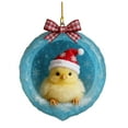 thumbnail image 1 of Adornos Navideños de Animales, Estampados de Animales para Árbol de Navidad, Adornos Acrílicos, Decoraciones de Animales Del Bosque, Navidad, 1 of 1