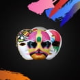 thumbnail image 3 of Paper  DIY White Paper  Pulp Blank Hand Painted  Masquerade  10 pcs, 3 of 7