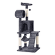 thumbnail image 2 of SmileMart 51" Cat Tree with Hammock and Scratching Post Tower, Dark Gray cat house  cat toys  cat tower ShopWise Round, 2 of 12